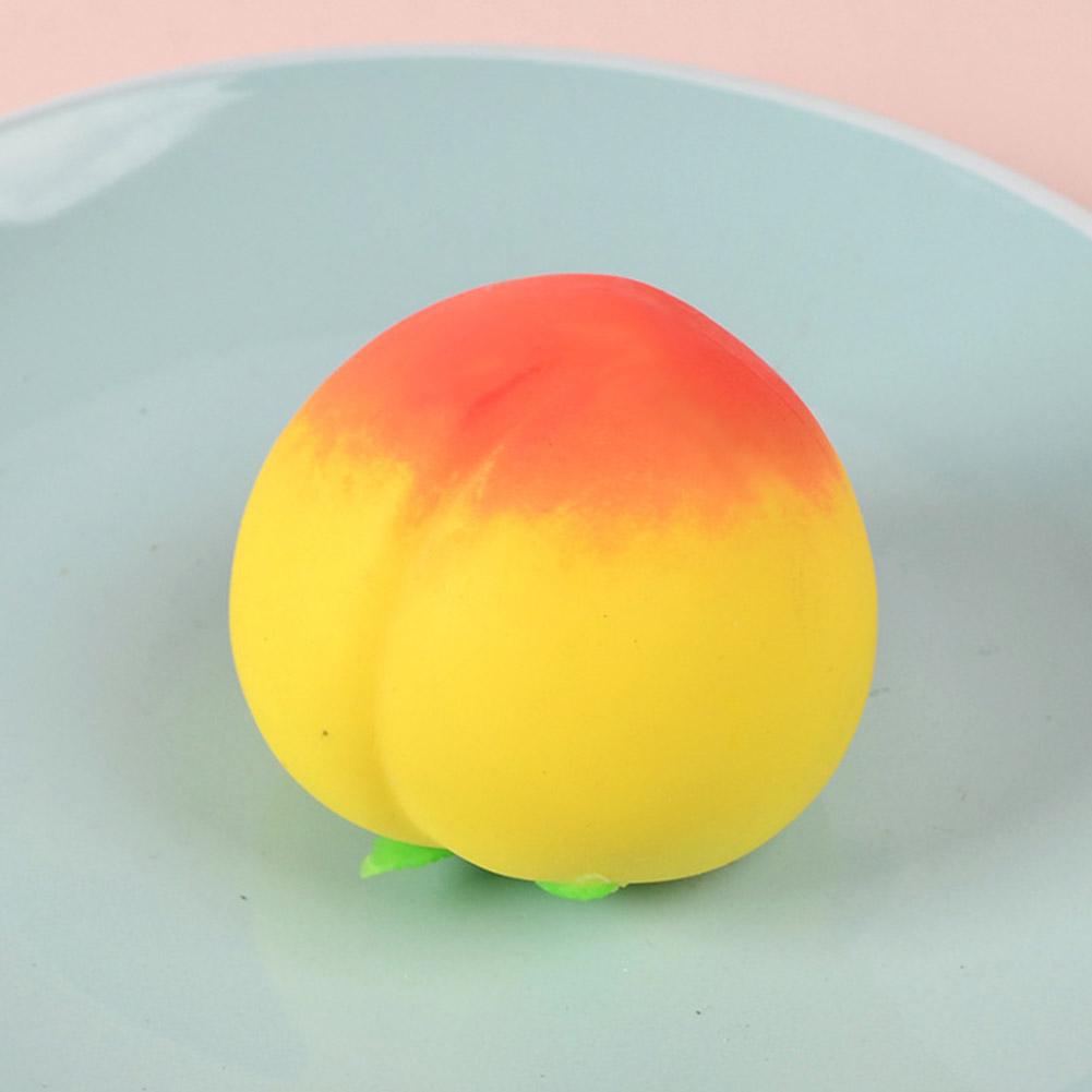 Watermelon Press-and-Play Powder Fluffy Peach Stress Relief Toy Simulated Fruit Outlet Ball Slow-Rebound Flour Toy
