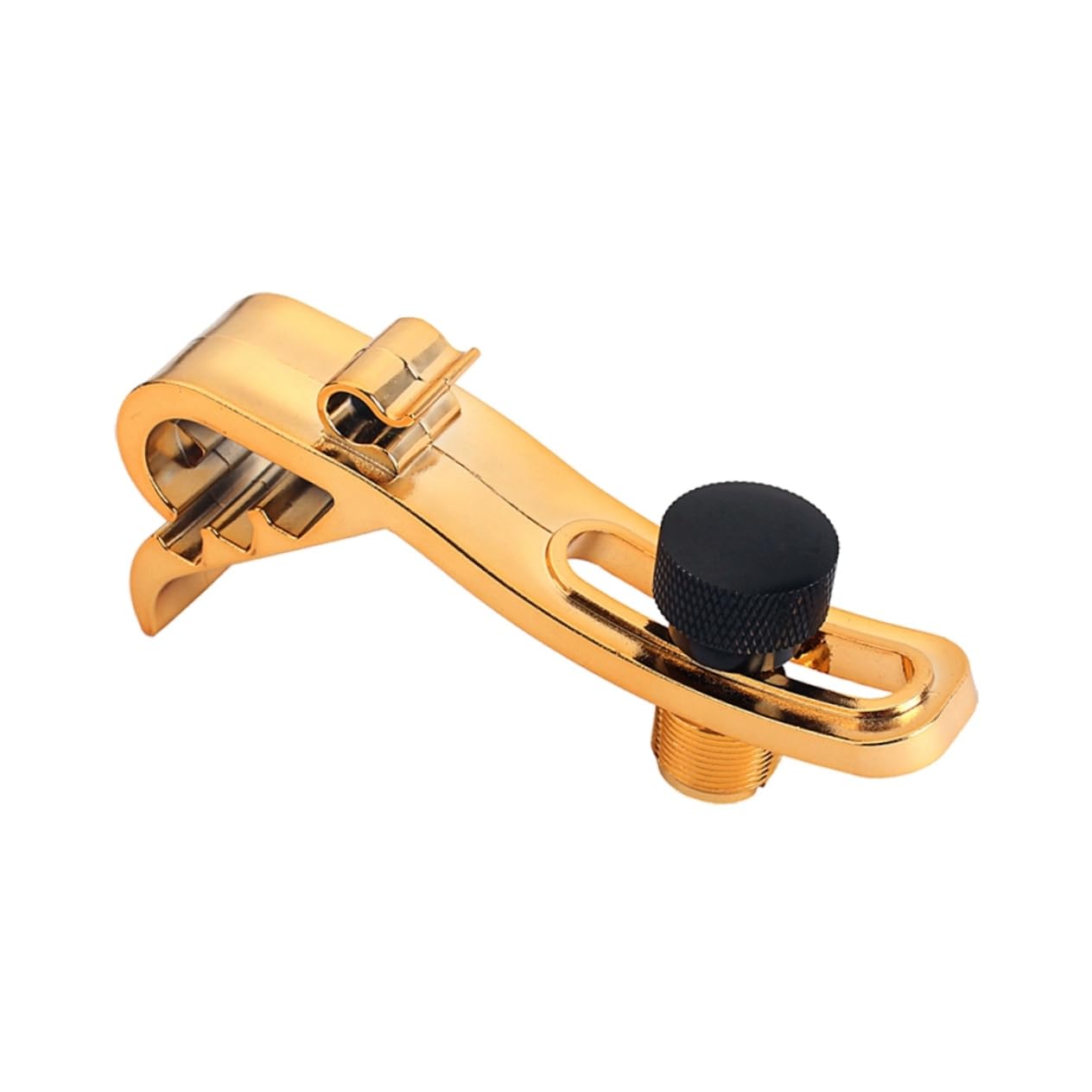 Abaodam Drum Clamp Microphone Holder Rim Mount Snare Toms Vibration Damping Gold