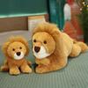 Stylish Lion Plush Doll Adorable Simulation Lion Doll Fully Filled Ornament Stuffed Animal Simulation Lion Doll Ornament