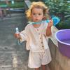Danish-Style Kids' Summer Pajamas: Cotton Short-Sleeve Shirt & Shorts Set