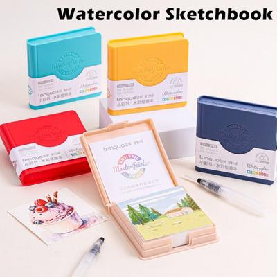 High Quality Tearable Watercolor Sketchbook Pocket Thickened Watercolor Painting Pad Portable Watercolor Book Sketching Practice