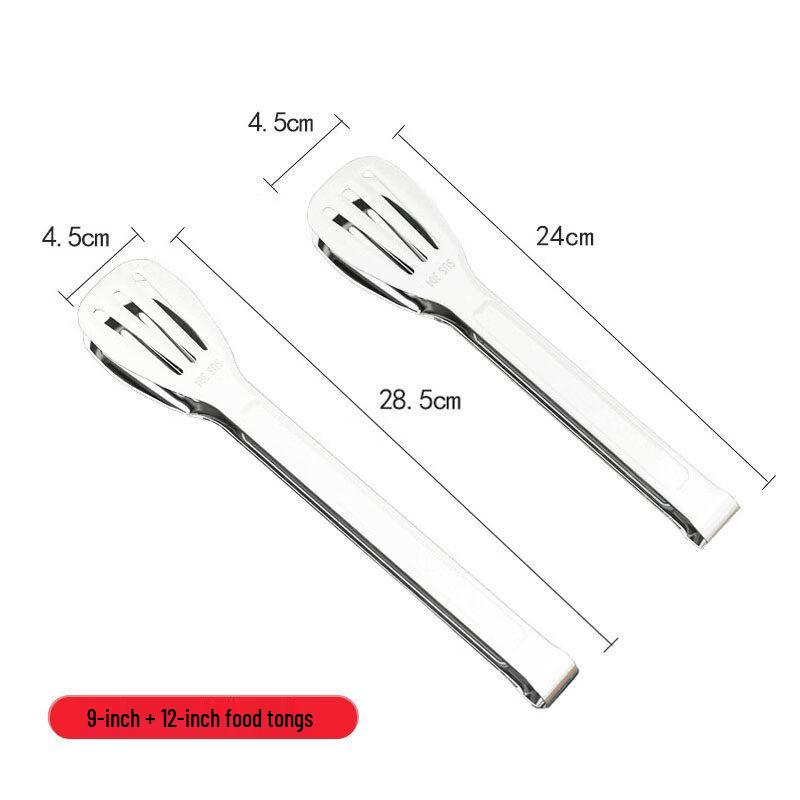 

304 Stainless Steel BBQ Food Tongs Set