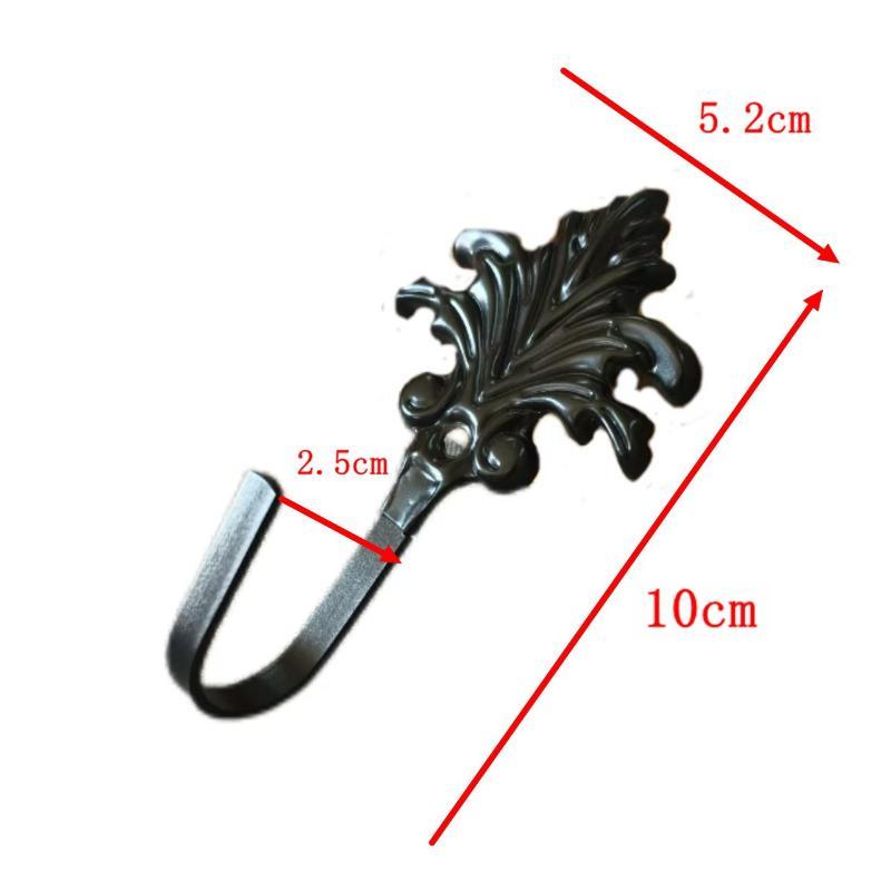Vintage Bronze Wall Hooks Heavy Duty Sturdy Metal Carved Leaf Design for Home Garden Indoor Outdoor Decor Storage
