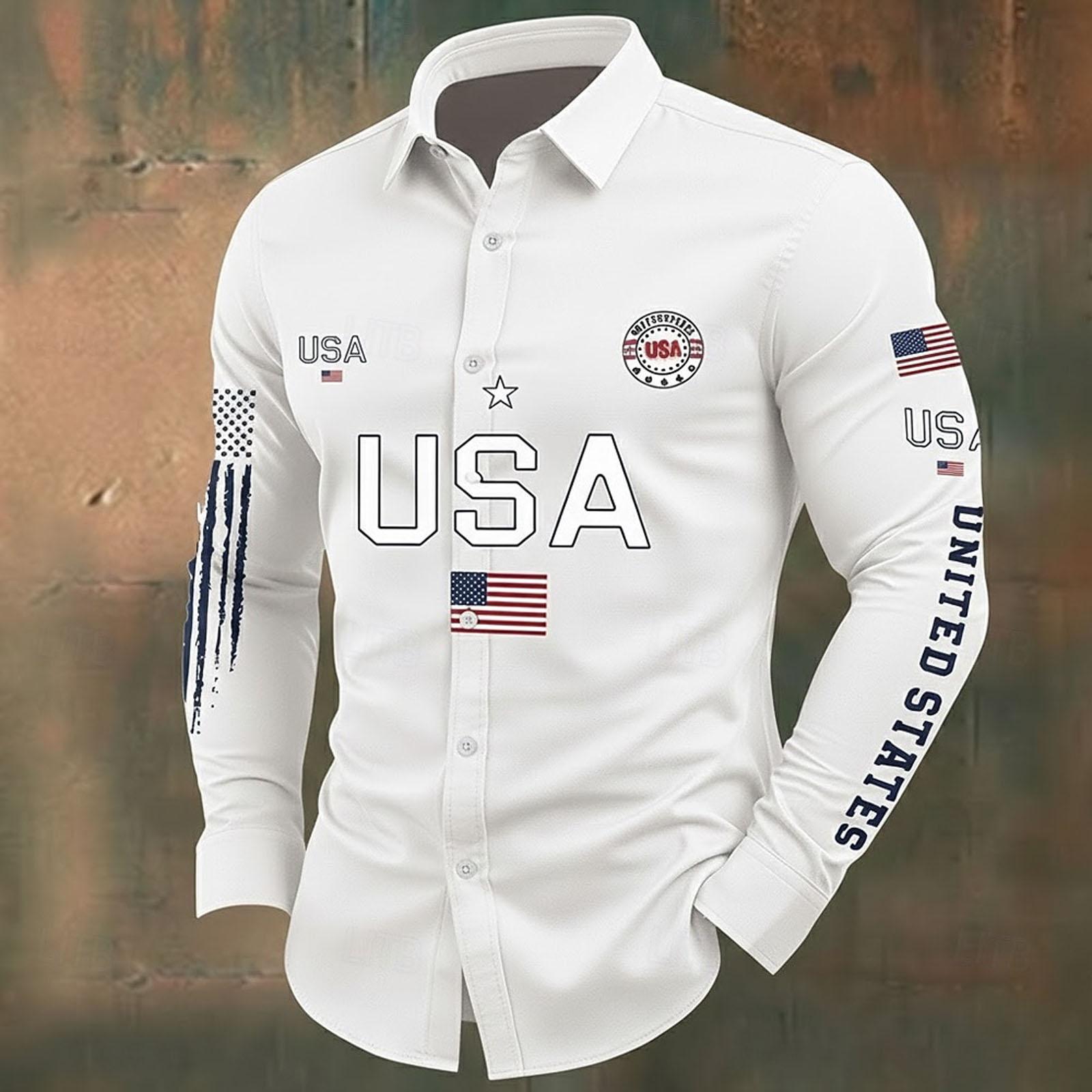 

Мужская повседневная рабочая рубашка на пуговицах с воротником и карманами L белый