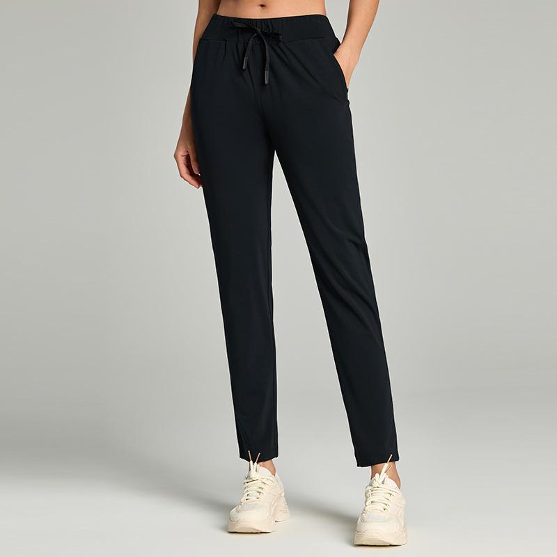 Yuantu's new elastic loose straight sweatpants women's drawstring waist yoga pants Pilates fitness casual trousers