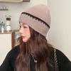 Woolen Hat for Women In Autumn and Winter Korean Style Thickened Warm Toe Head Cold Hat with Small Face and Small Ear Protection Knitted Hat