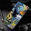 Phone Case For Samsung Galaxy S26 S25 S24 S23 S22 S21 Ultra S24 S23 S22 S21 S25 Plus S24 FE Starry Night van gogh cat