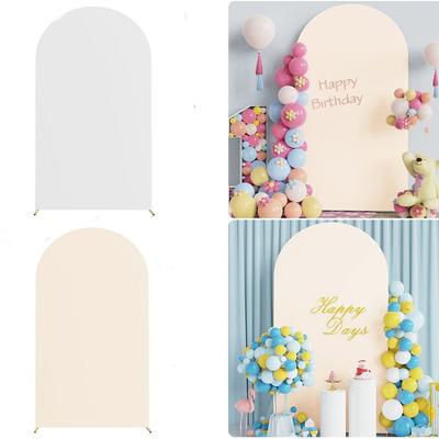 Doubleside Arch Stand Covers Banquets Decoration Backdrop Cover  Birthday Party