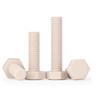 PEEK Hexagonal Head Screw Collection: High-temperature, Acid/alkali Resistant, Insulating Resin, High-strength Plastic Bolts and Studs.