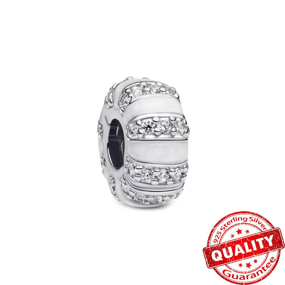 Precious Copper Sparkling Heart Double & Pavé Infinity Knot Dangle Charm Fits 3Mm Bracelet Diy Mother Birthday Gift