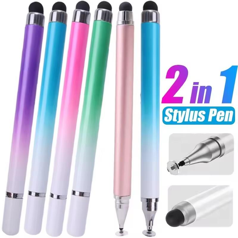 4/1Pcs 2IN1 Stylus Pen for Mobile Phone Tablet Drawing Capacitive Touch Pen Universal For iPhone Samsung Android Draw Screen Pen