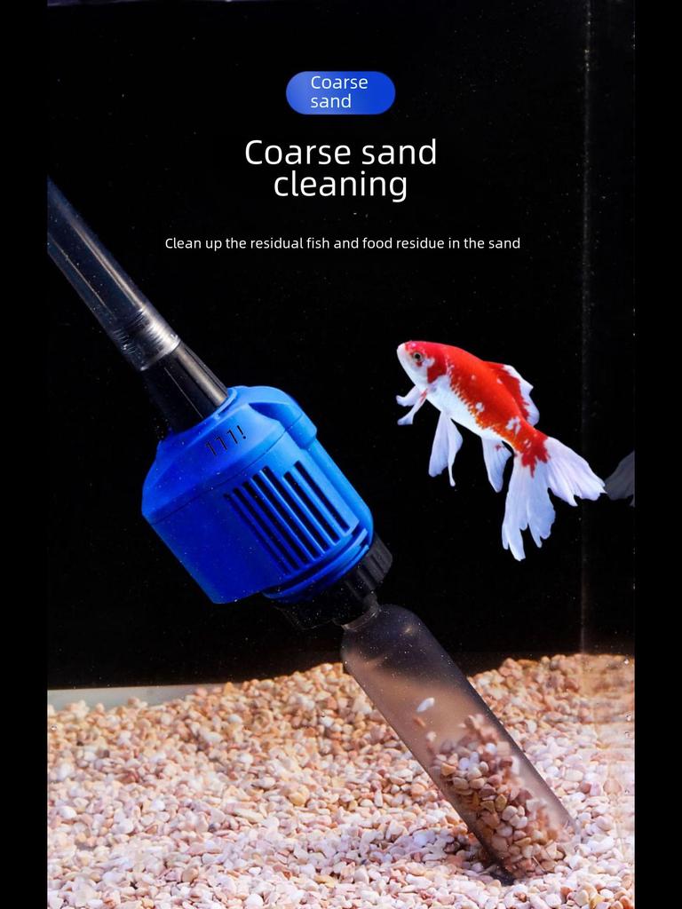 Sensen elektrisk vannveksler og sandvasker: Automatisk akvarierenser for vannpumping og fjerning av fiskeavfall.