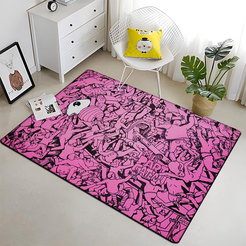 Markedstrend tilpasningsteppe hjemmedekorasjon Spillematte campingmatte stuedørmatte tepper område teppe anime romdekor
