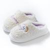 Cotton Slippers for Home Warmth, Fleece Thick-soled, Lightweight and Comfortable Shoes for Women