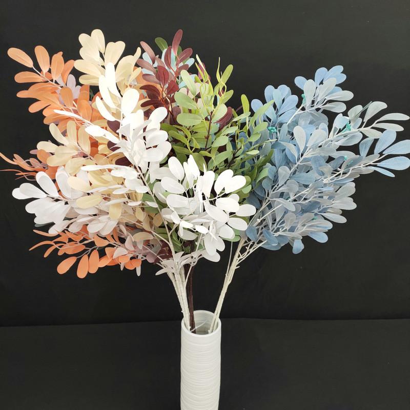 Peanut Artificial Leaf Silk Floral Bouquet Long Stem Wedding Decor Home Display