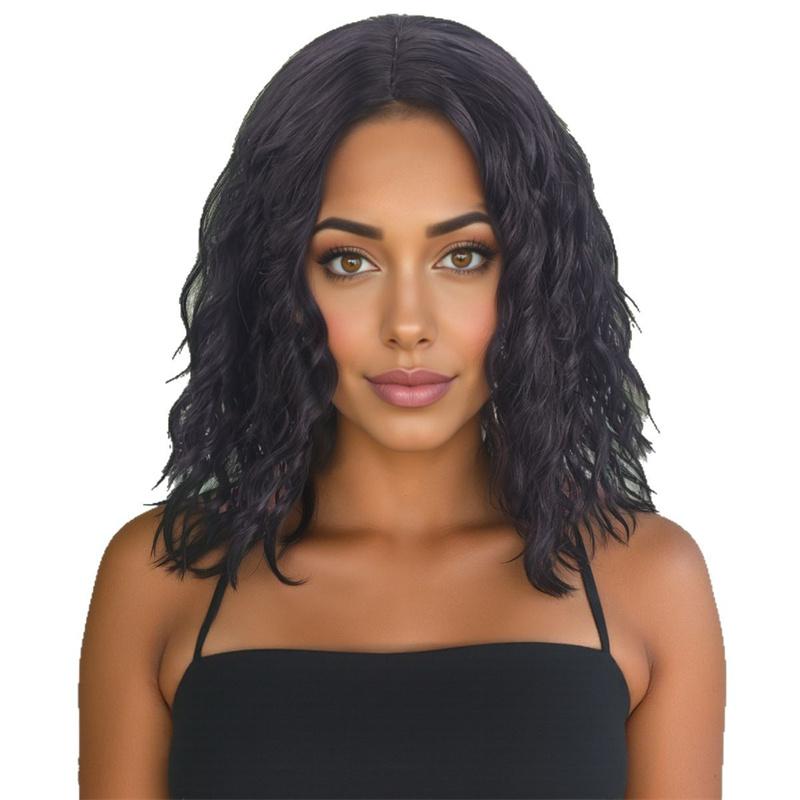 Synthetic Natural Brown Hair Wigs Long Curly Hair for Women Girls Daily Use Wig with Fake Bangs 70s 80s Costume Outfits Wigs