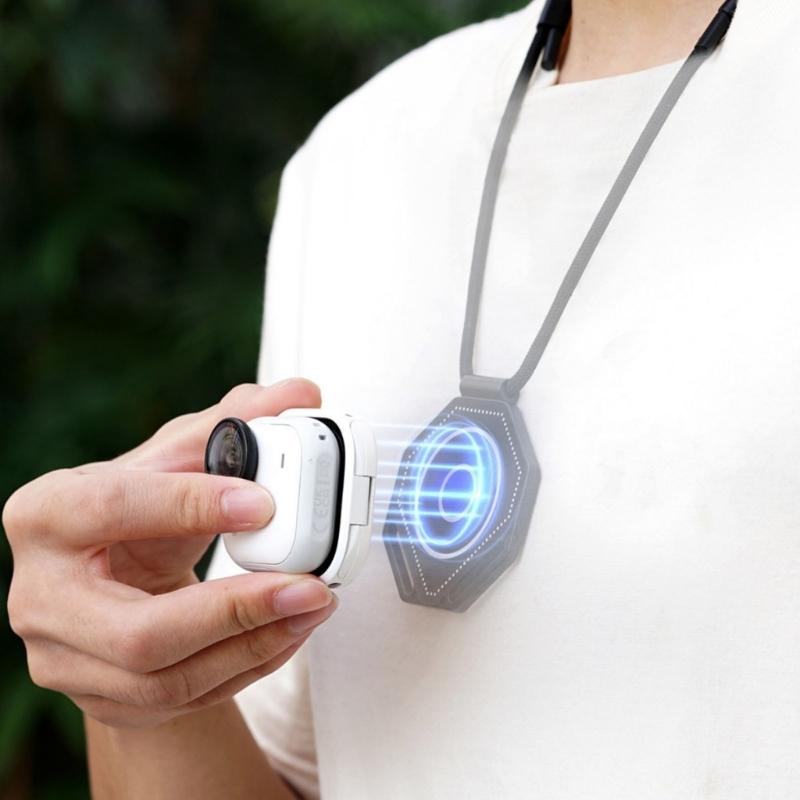 Effiziente Halsmontage-Ladestation Voraufzeichnung Magnetischer Halter für Insta360Go Ultra Action-Kamera