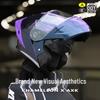 3C/DOT Color-Changing Dragon Motorcycle Helmet: Warm, All-Seasons, Half Helmet for Men and Women, Full Face Winter Safety Gear