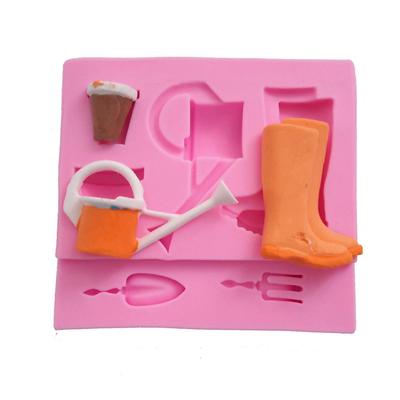 Watering Related Design Silicone Mold Fondant Cake Decoration Mold Sugar Gum Paste Tool 3D Chocolate Mousse Mould