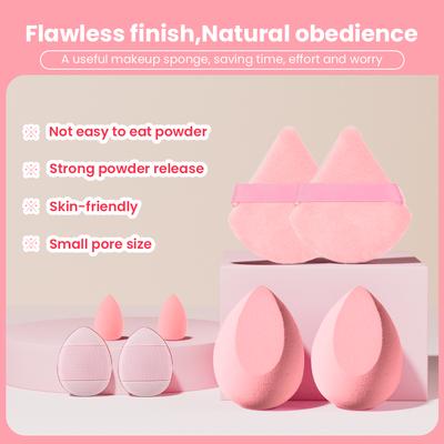 The 8-piece Multi-color Makeup Puff Sponge Combination Is Suitable for Daily Use by Makeup Beginners and Travel Use