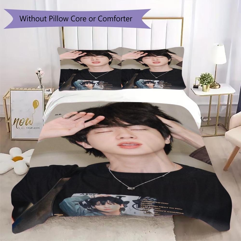 Elegant Jin White Shirt Bedding 1 Duvet Cover 2 Pillowcase Without Core Without Core Bedding Set Soft And Comfortable