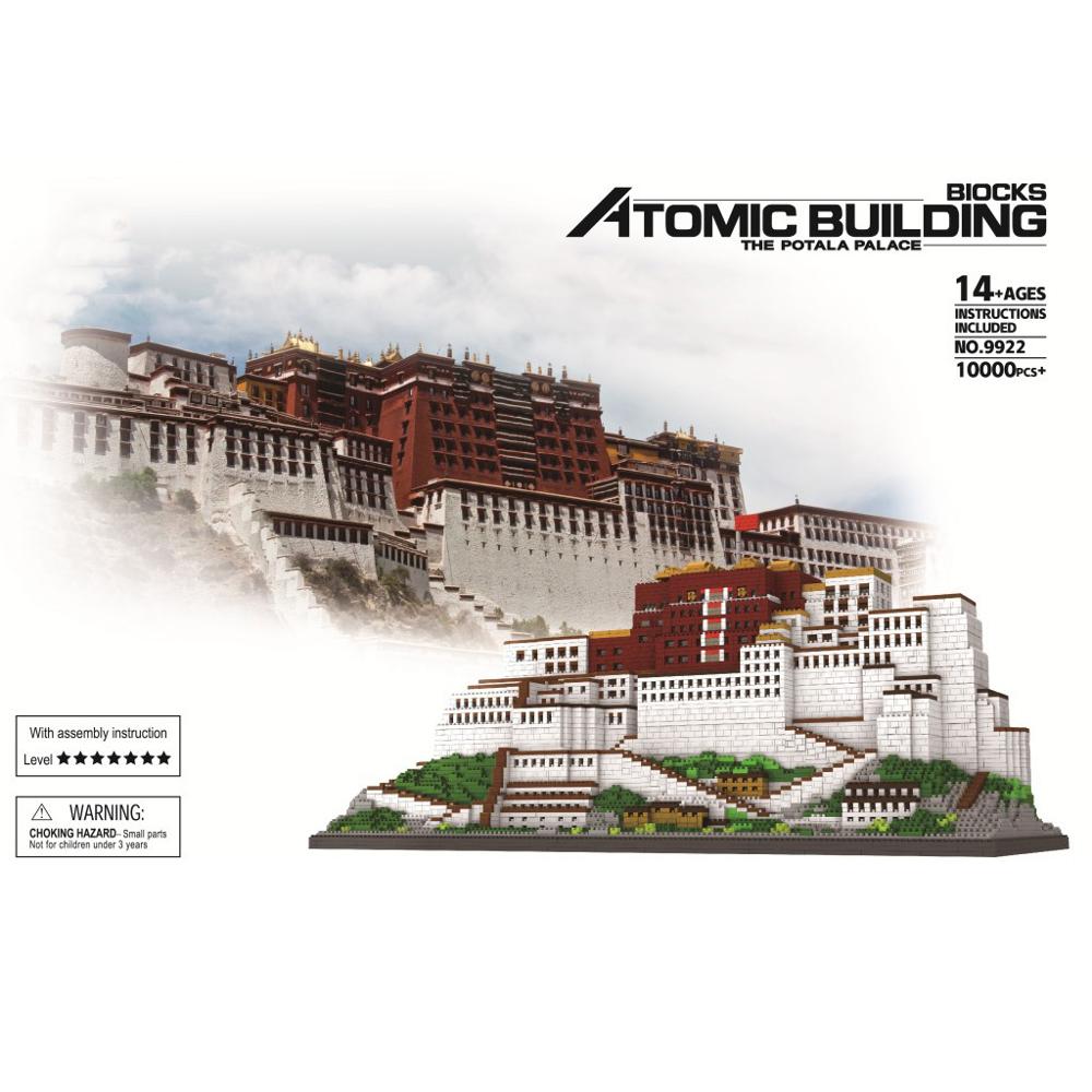 World Famous Historical Architecture Micro Diamond Block China Tibet Potala Palace Building Bricks Toys Nanobricks For Gifts