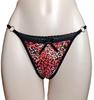 Wild and Sexy Animal Leopard Print Set of Leopard Print R-STYLE Women's T-Backs, 4, (TYPE A)