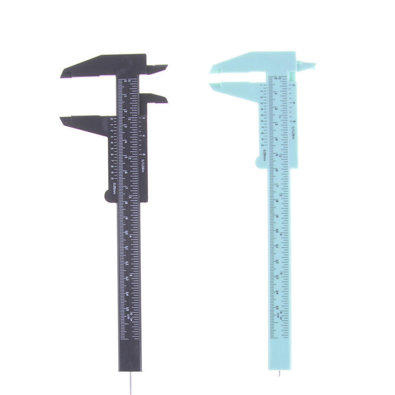 1Pc 6 Inch 150Mm Plastic Vernier Caliper Sliding Gauge Ruler Jewelry Measuring