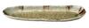 Banko glass long plate 06172 ware, sand-inlaid