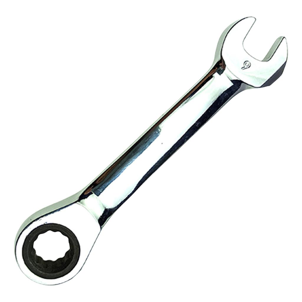 Ratchet Socket Wrench 8-18mm Short Handle Ratchet Wrench Combination Wrench Quick Open Spanner Hand Repair Tool
