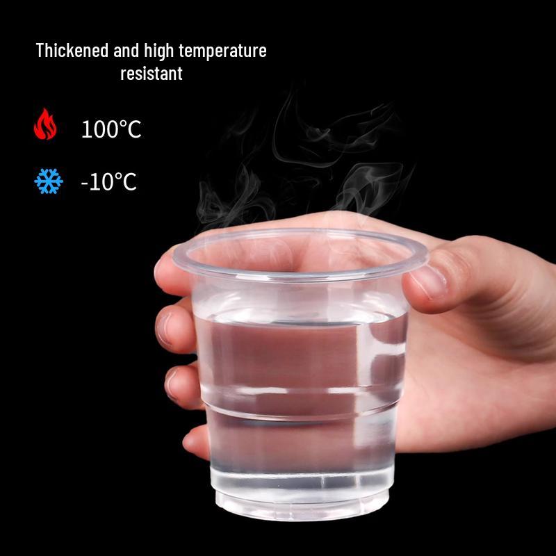 Thickened Food-Grade Transparent Disposable Plastic Cups