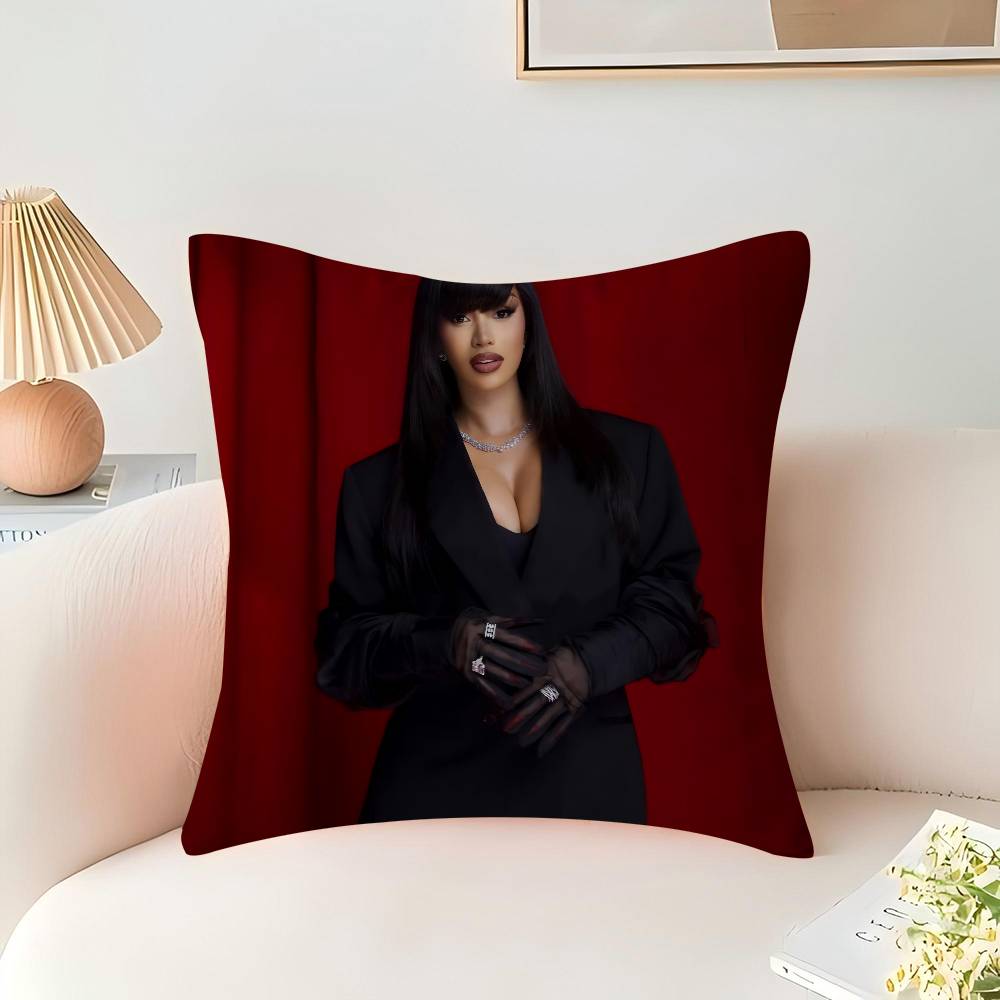 

певица C-Cardi B Наволочка для подушки Декоративная наволочка Принт Наволочка для дивана 16x16Inch