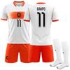 Coupe du Monde de la FIFA 2026 Pays-Bas Extérieur #11 GAKPO Ensemble Maillot d'Entraînement Sportif avec Chaussettes Adolescents Enfants Adultes Nom Personnalisé Kits de Football