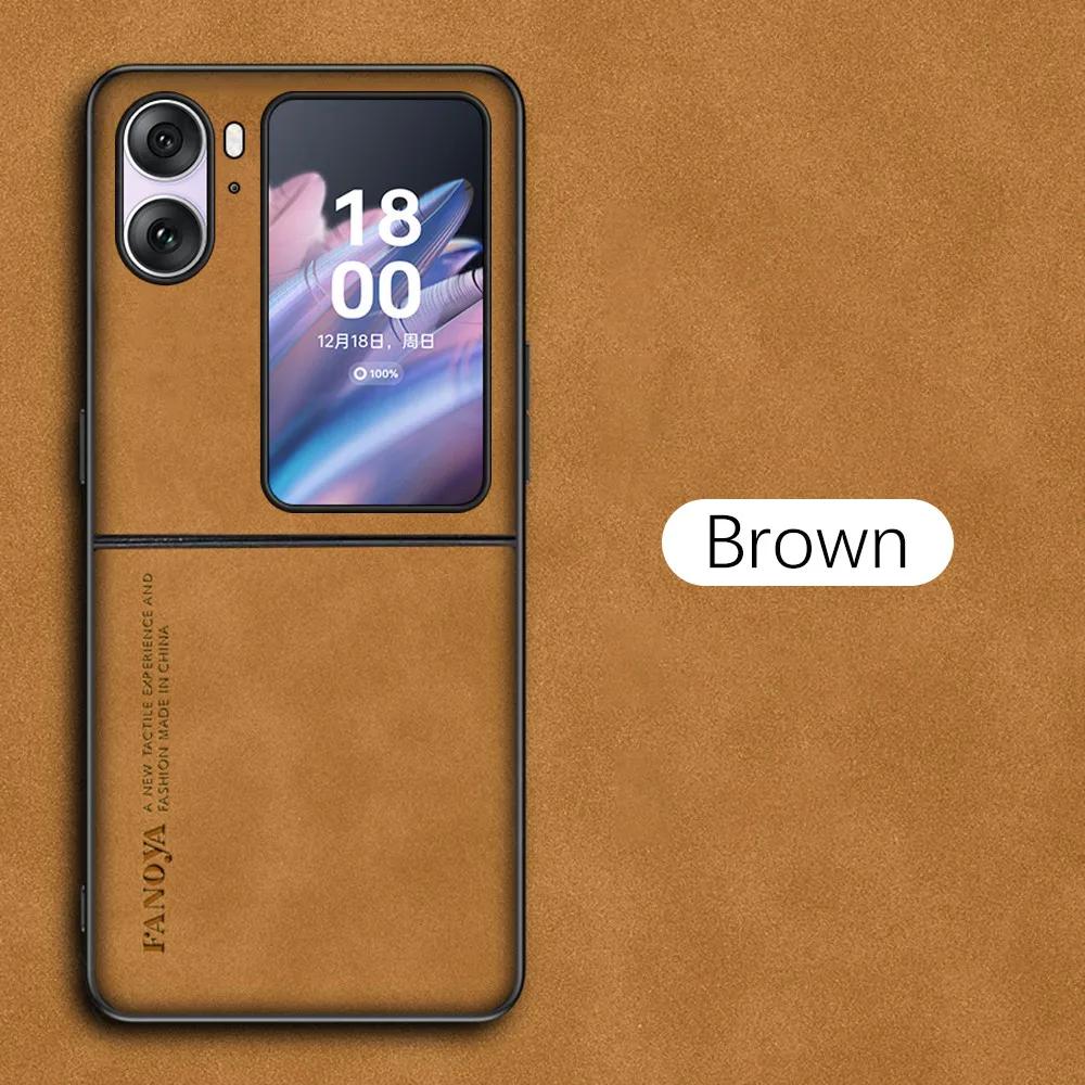 

Lambskin Leather Case For OPPO Find N2 N3 Flip 5G FindN2 N3 Flip CPH2437 PGT110 Camera Shockproof Soft Bumper Cover Coque Fild OPPO N2 Flip