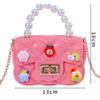 Ručne vyrobená záplata DIY mini taška reťazka crossbody taška princezná taška detská peňaženka na drobné gélová taška