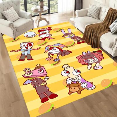 Cute The Amazing Digital Circus Theme Square Rugs Are a Great Choice for Living Rooms, Bedrooms, Home Décor, and As Gifts.