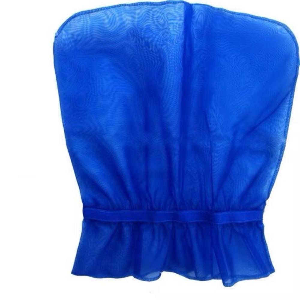 Wear-resistant Sleeping Head Cover Mosquito Protection Face Protection Cover Sleeping Use синий