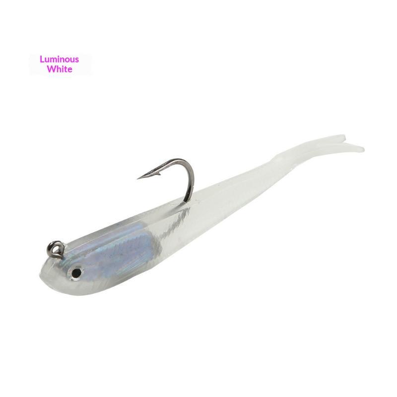 Soft Plastic Fishing Lures With Pre Rigged Hooks Lifelike Design Great For Freshwater Saltwater Bass Trout Fishing F size1