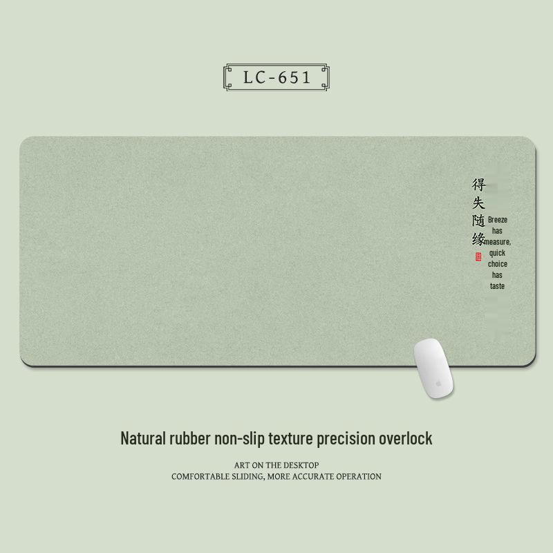 Extra Large Chinese Style Minimalist Mouse Pad with Wrist Rest