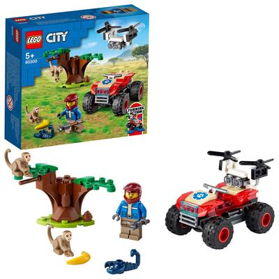 LEGO City Pojazd Ratowniczy dla Zwierząt 60300, Zwierzątka Zabawki, Chłopcy i Dziewczynki, Wiek 5+