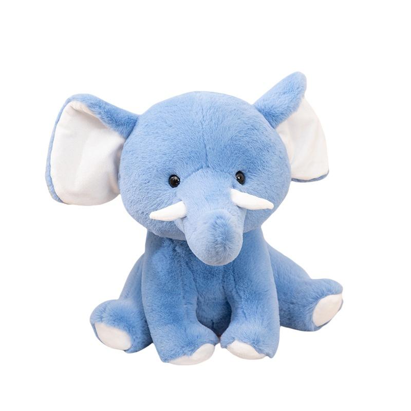 Cartoon Cute Sitting Posture Cute Teeth Elephant Doll Plush Toy Doll Children Sleep Comfort Pillow Doll Gift
