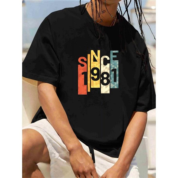 Men's Summer T-shirt Letter Printed Oversize O-neck Short Sleeve Tee for the Man