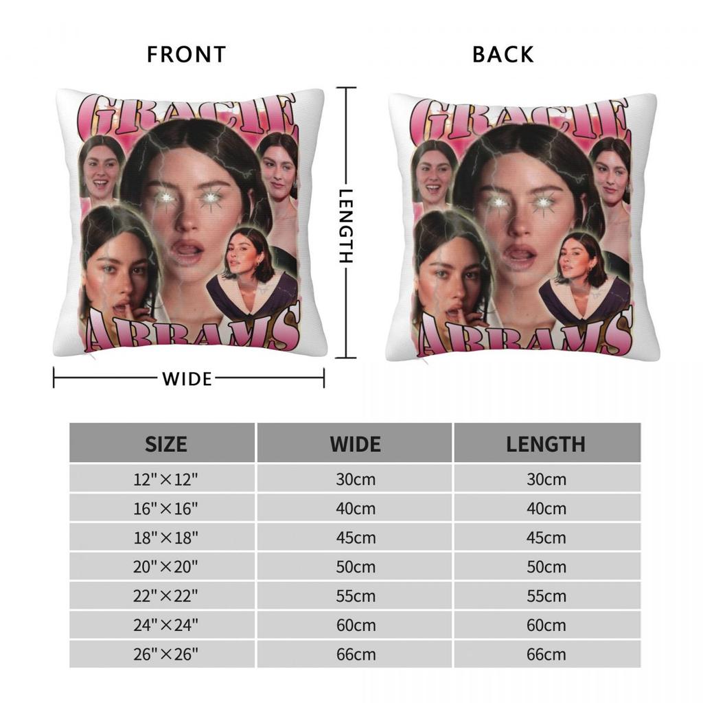 Gracie Abrams Pillowcase Printed Polyester Cushion Cover Decorative Pillow Case Cover Home Wholesale 40*40cm
