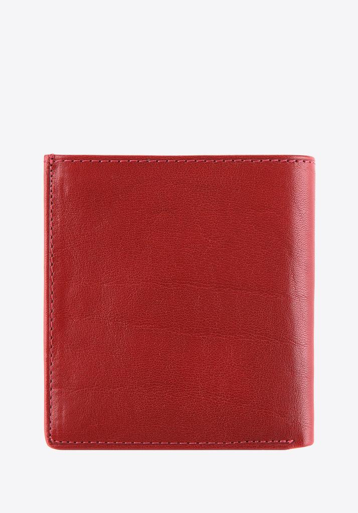 Wittchen Women's Leather Wallet With Coat Of Arms, Snap-On, Red, Natural Leather