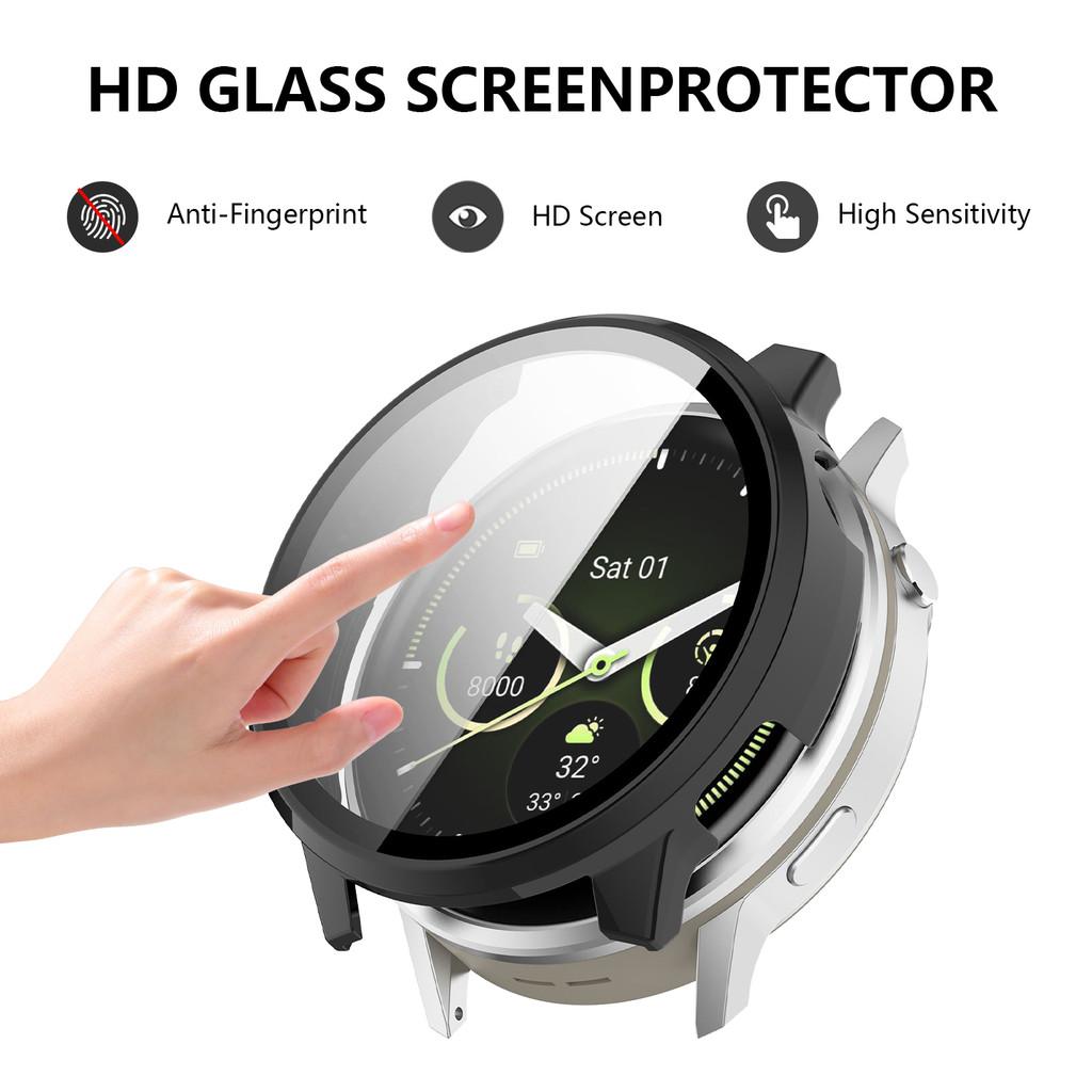 22mm Stainless Steel Metal Strap with PC Hard Case for Garmin Venu 4 45mm 18mm Watchband and Protection Case for Venu4 41mm