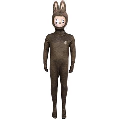 Kids Nordic Forest Elf Rascal Cartoon Monster Halloween Cosplay Costume Boy Girl Carnival Party Role Play Dress Up Jumpsuit Mask