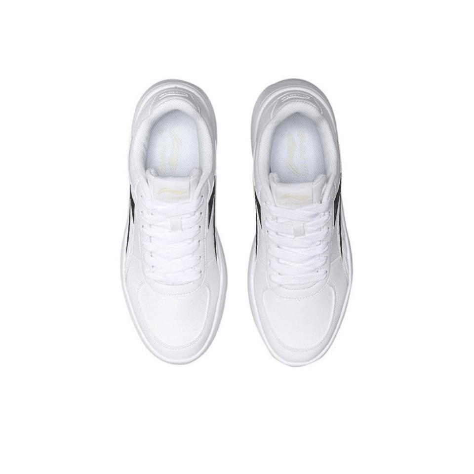 Li Ning Slip Resistant, Abrasion Resistant, Breathable Low top Skateboard Shoes Men's White AGCN335-1(Team770-B)