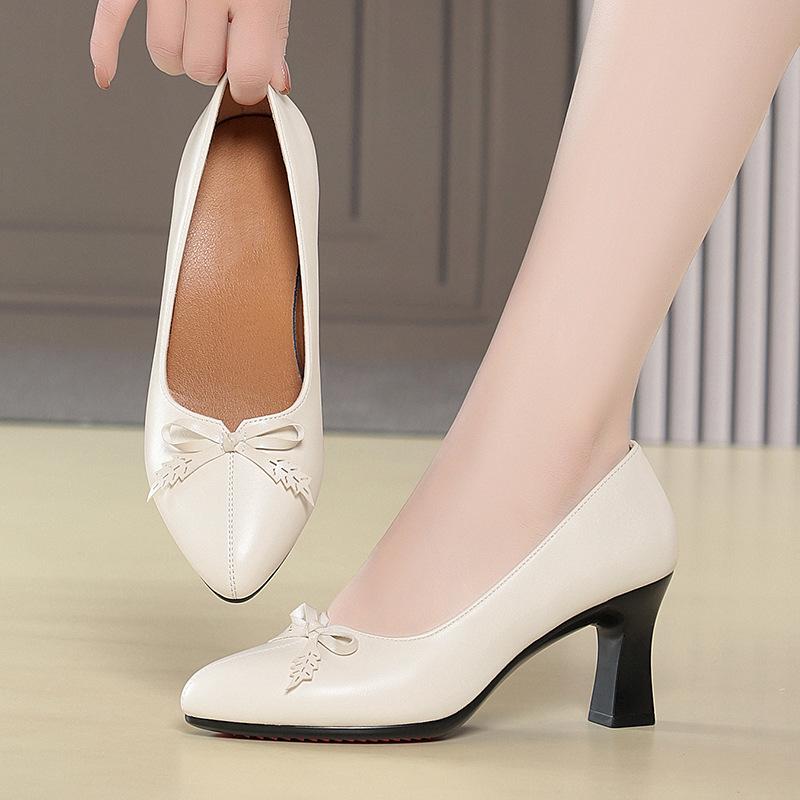 Women's Versatile and Elegant High-heeled Shoes, Suitable for Spring and Autumn, Comfortable Everyday Wear