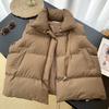 Women's Vest Stand-up Collar Vest In Autumn and Winter To Wear A Coat.