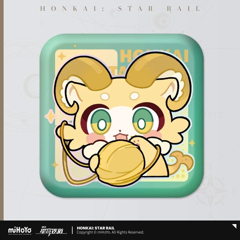 

Sunsyea Honkai Star Rail Official Merch miHoYo Original Authentic PMZLG Badge Keychain Evernight Cyrene Permansor Terrae